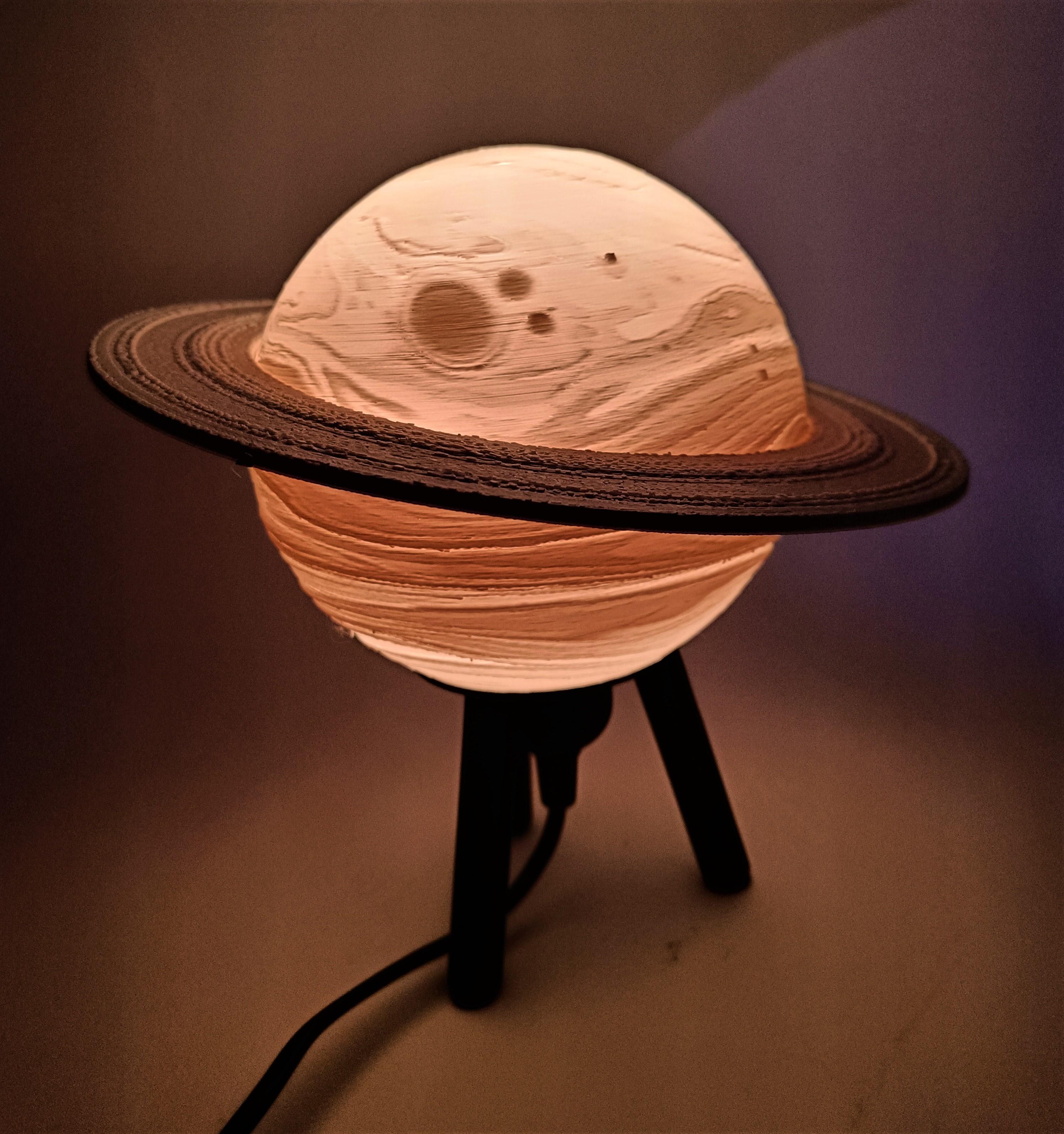 Hybrid Hanging/Desk Saturn Lamp 3d model