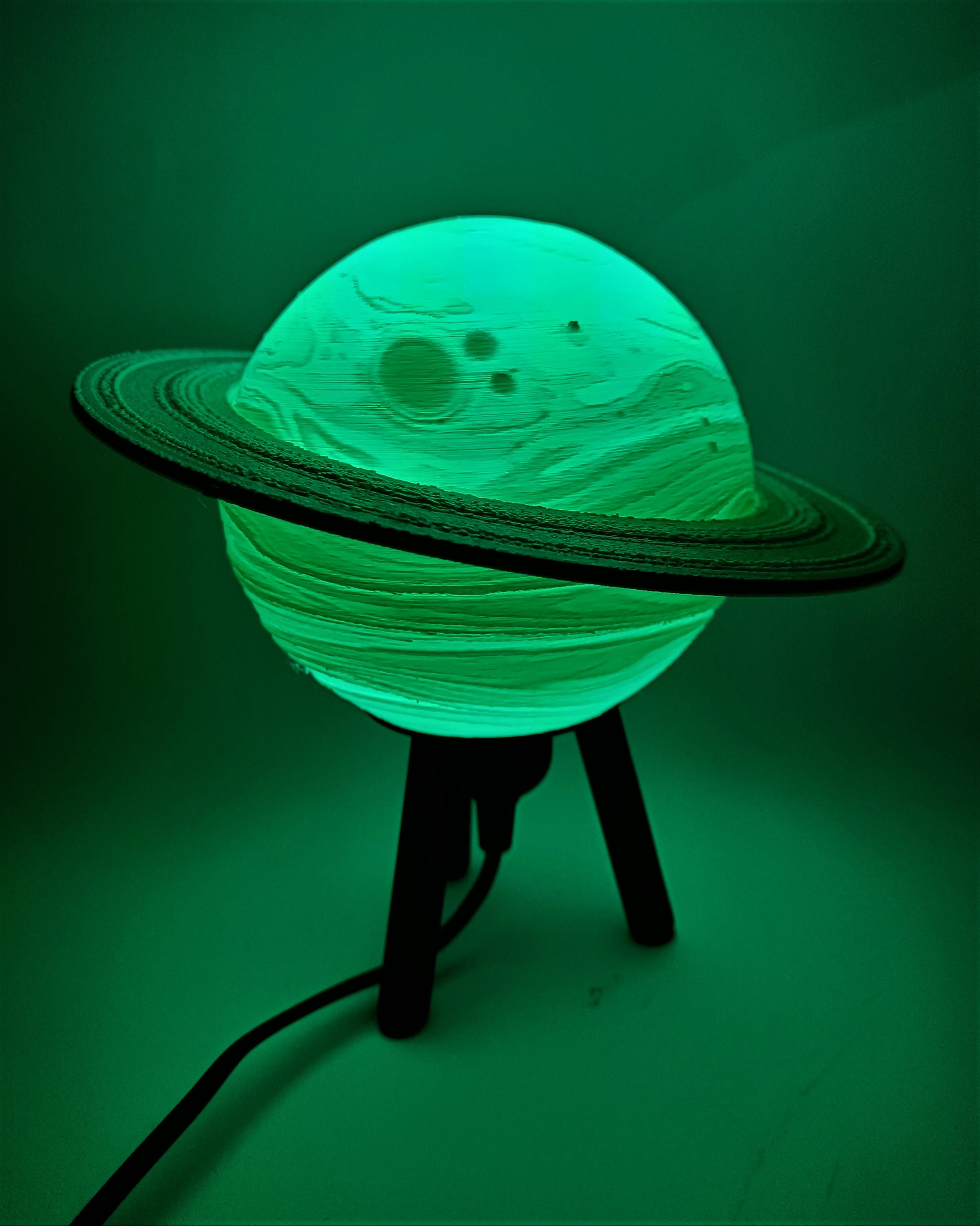 Hybrid Hanging/Desk Saturn Lamp 3d model