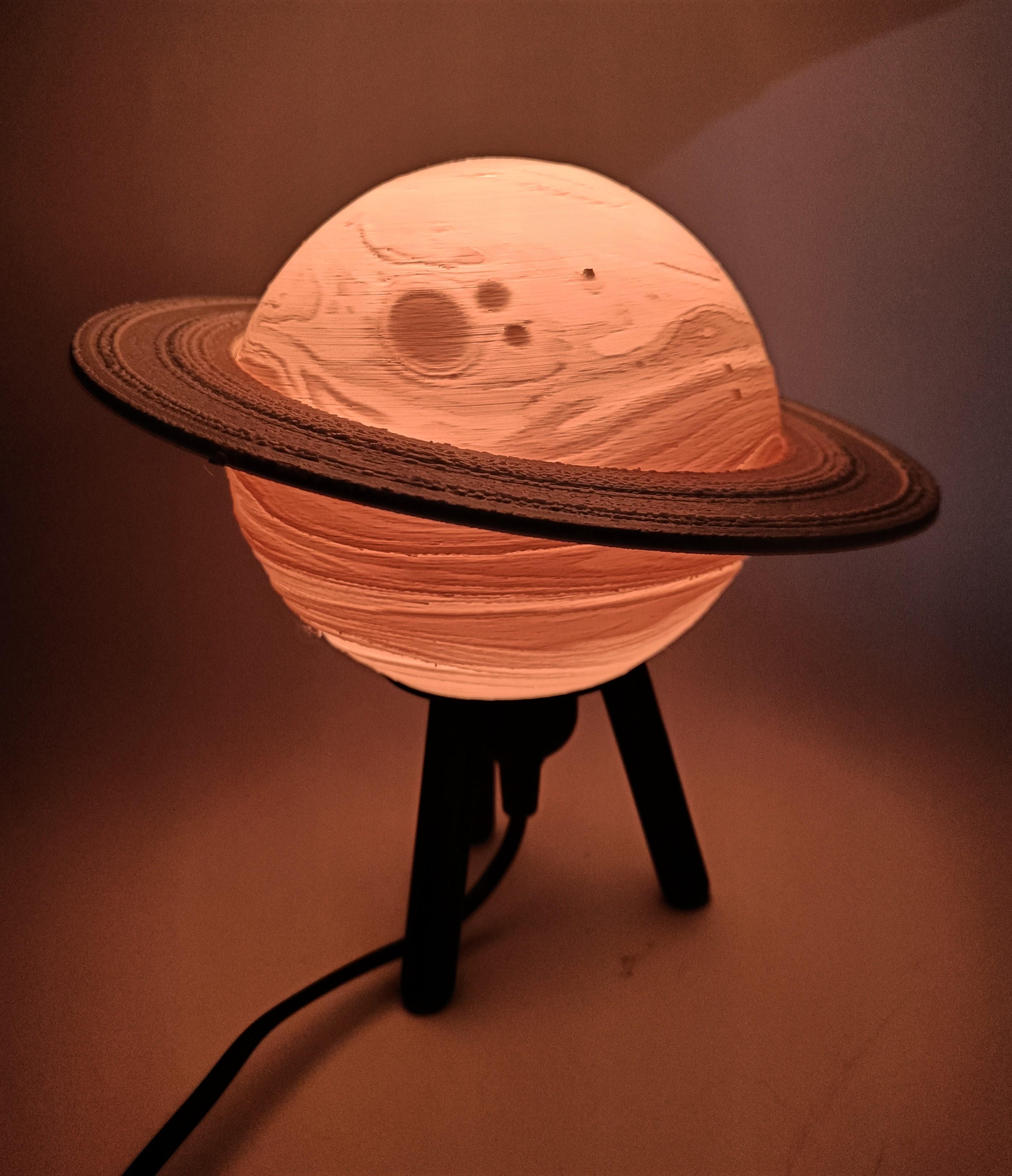 Hybrid Hanging/Desk Saturn Lamp 3d model