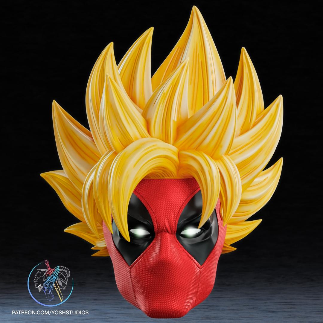 Super Deadpool Mask 3D Printer File STL 3d model