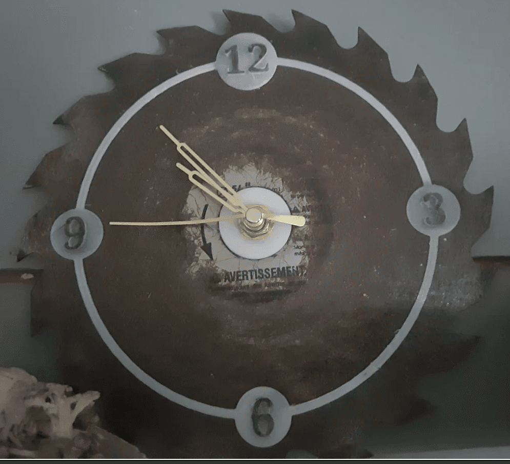 Saw Blade Clock 3d model