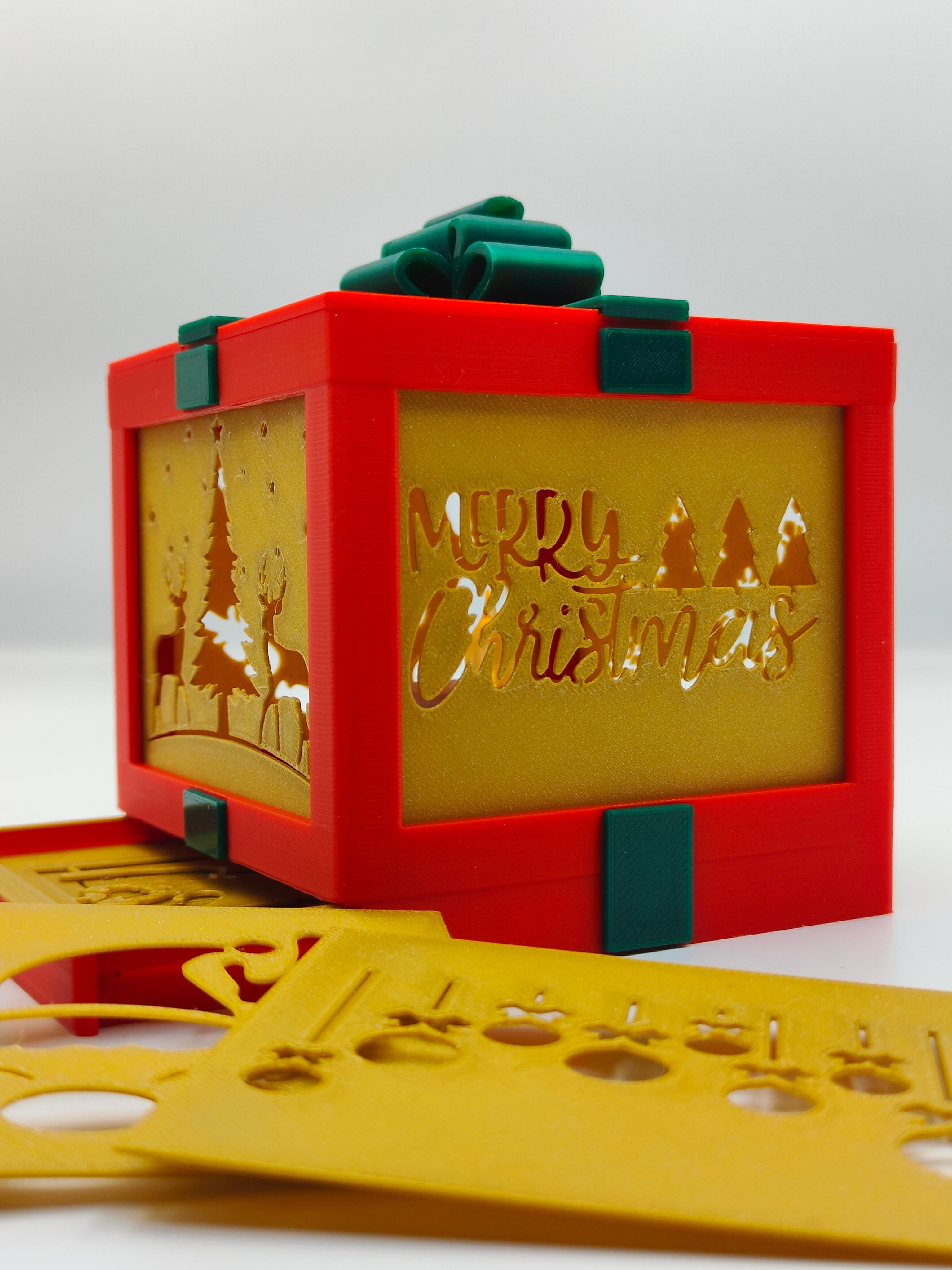 Premium Christmas Tealight Box 3d model