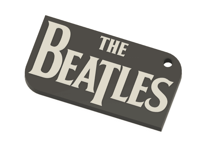 Keychain: The Beatles I 3d model