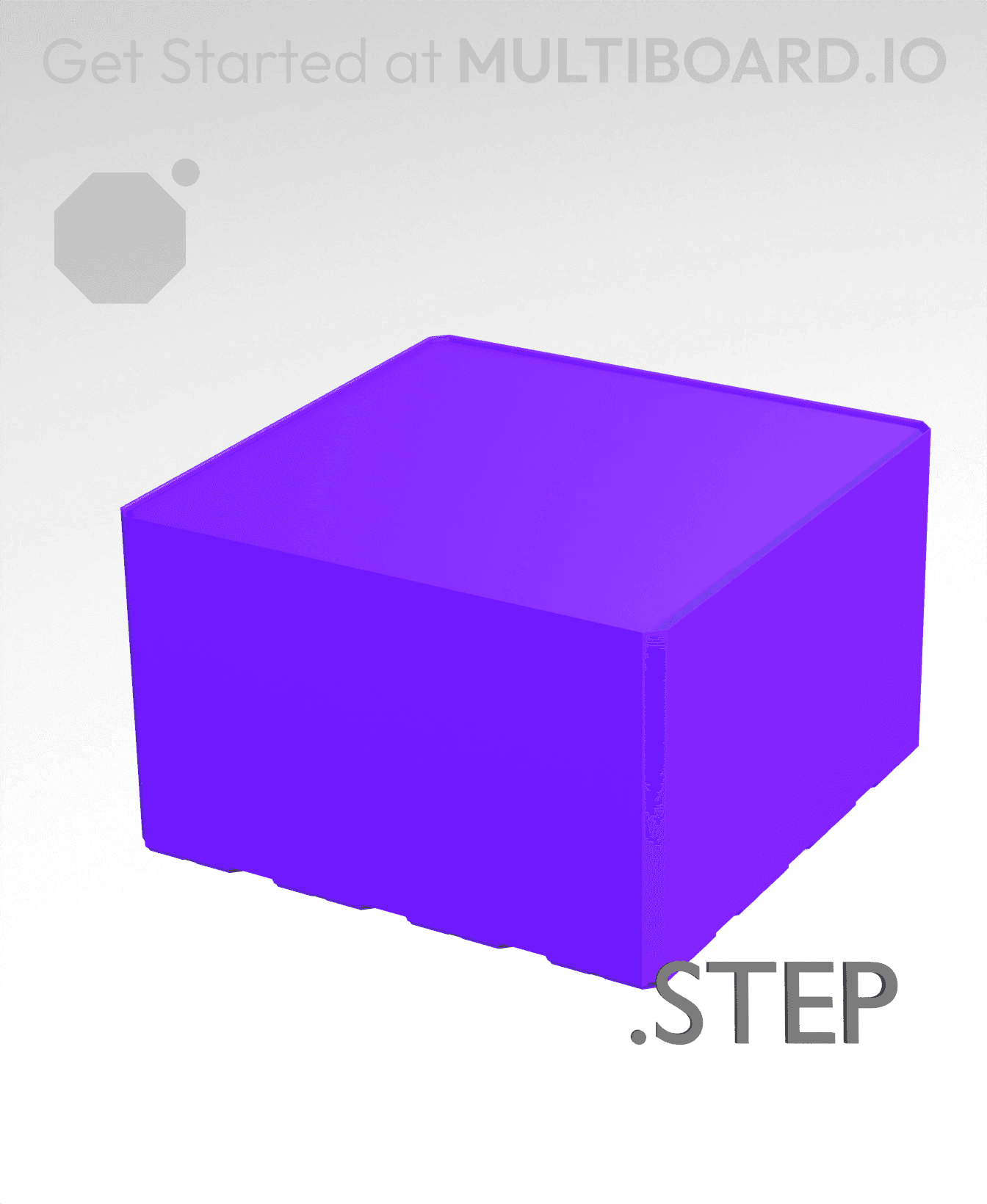 4x4x2·5 - Multibin Insert - STEP Remixing File 3d model