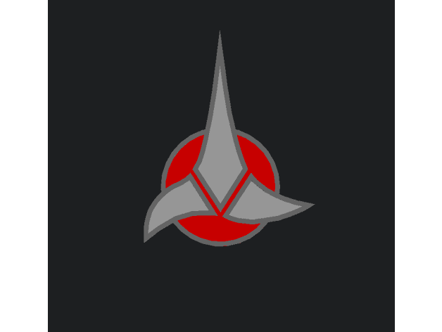 Klingon badge 3d model