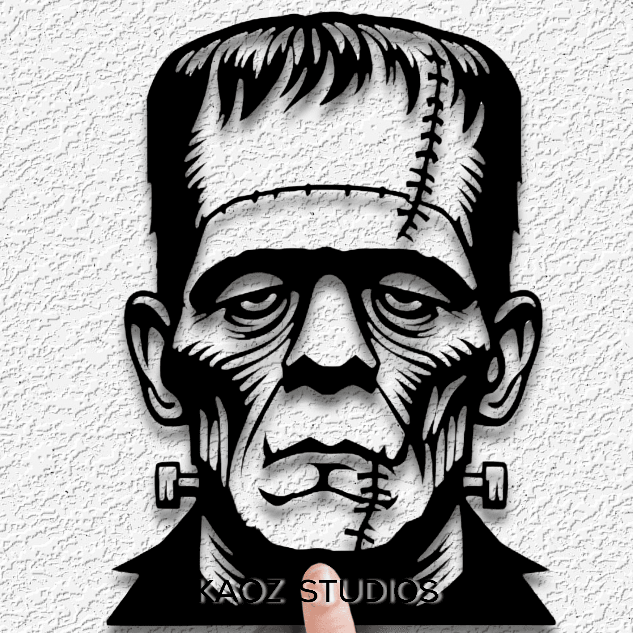 frankenstein wall art monster wall decor halloween decoration 3d model