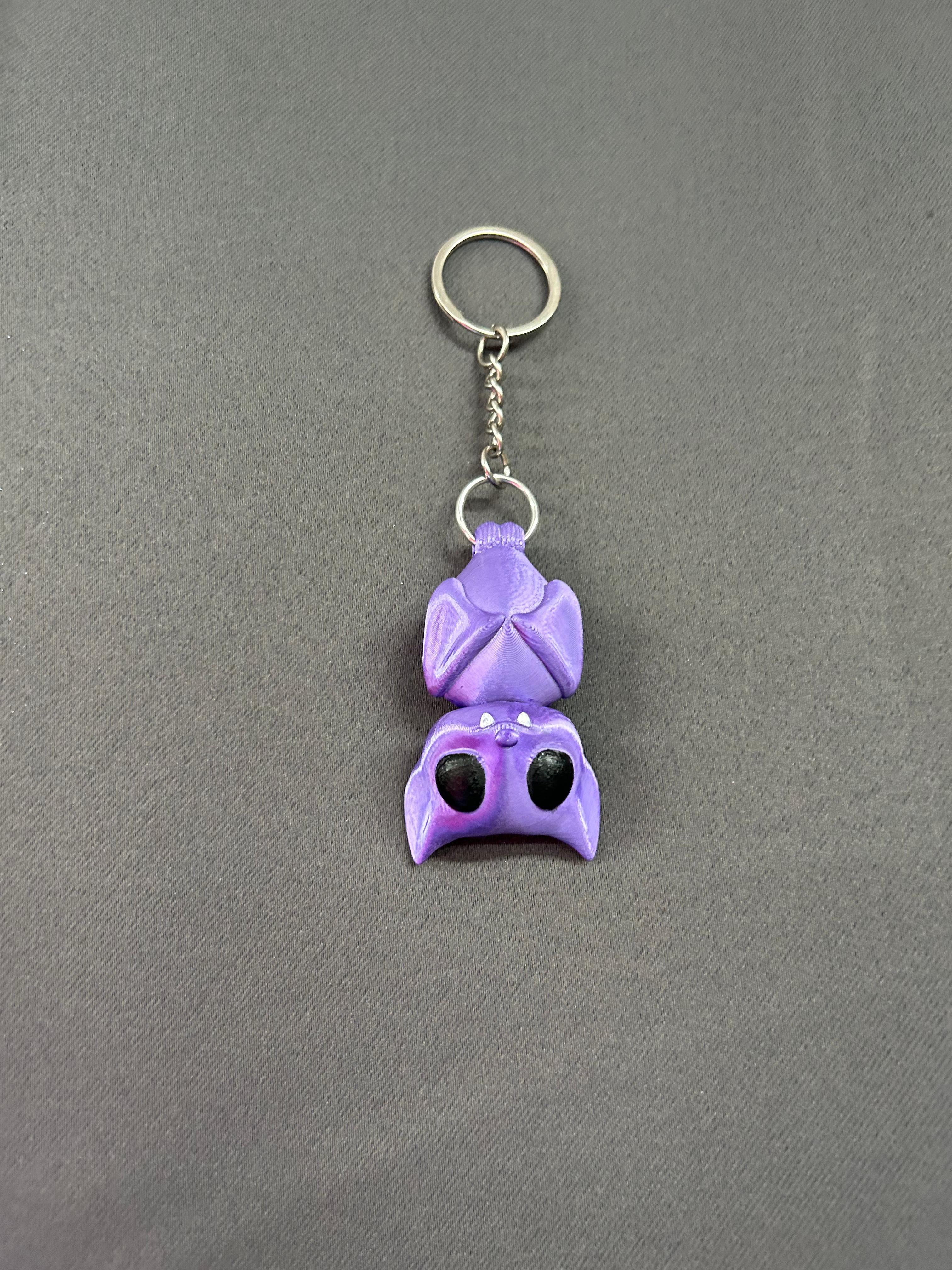 Bobblehead Bat Keychain 3d model