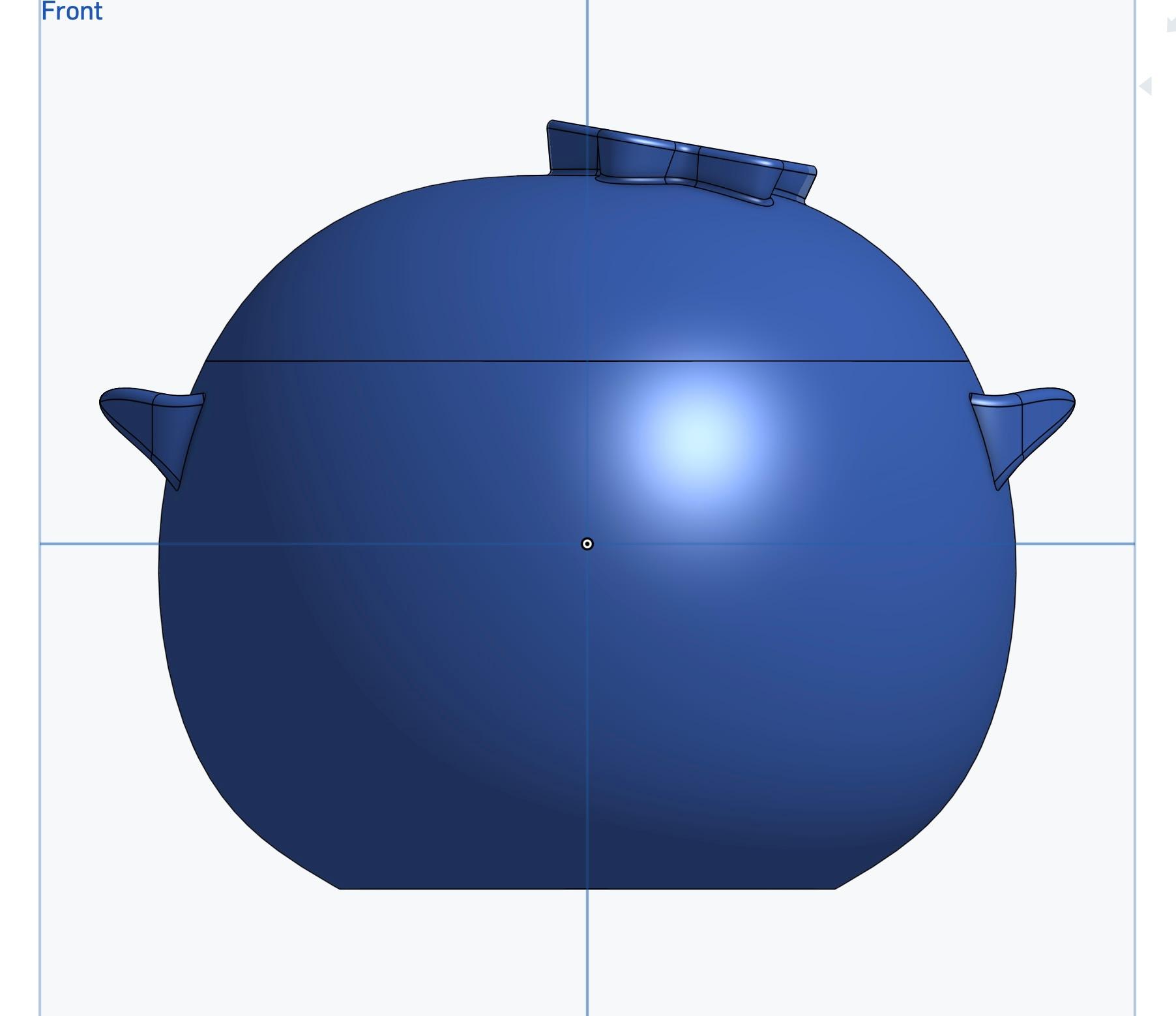 Blueberry Container 3d model