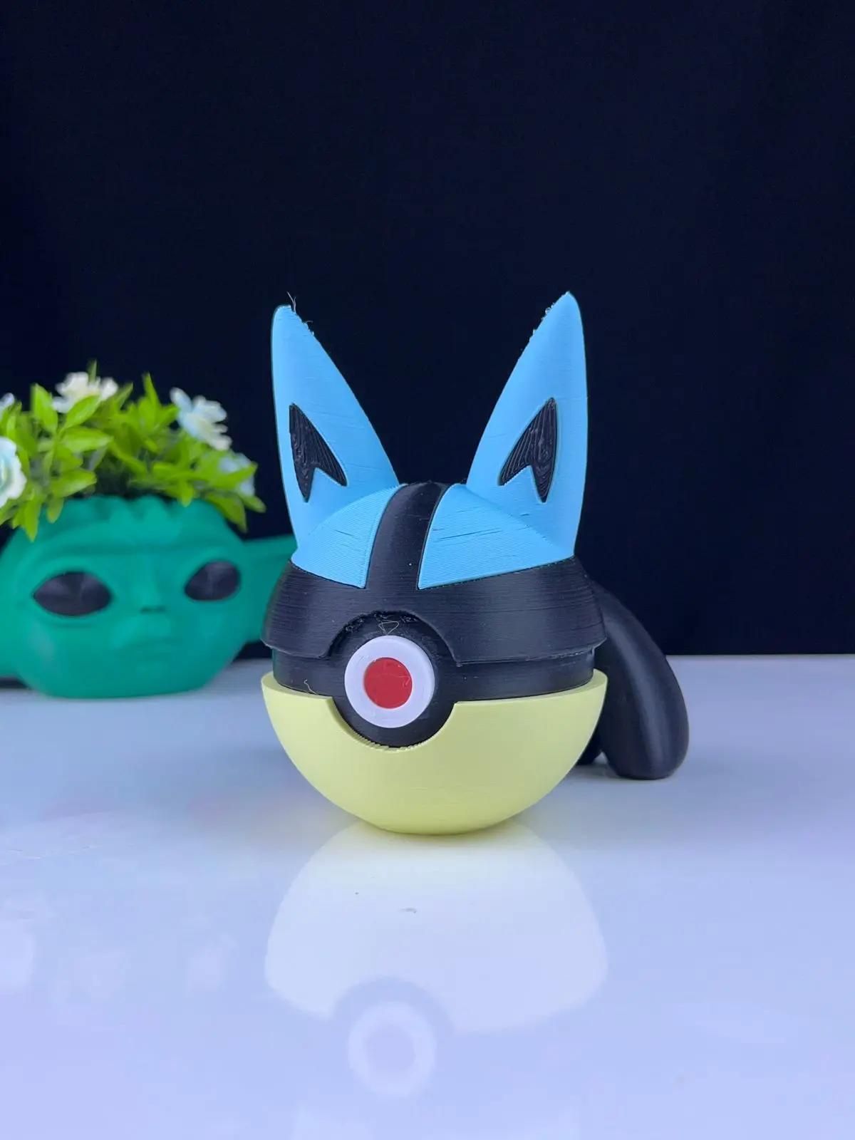 Lucario Pokeball - Multipart 3d model