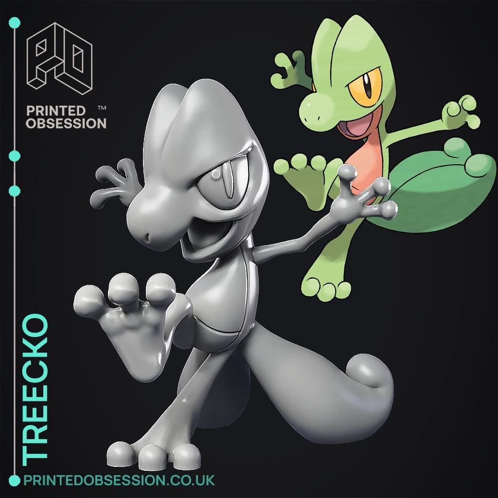 Treecko - Pokemon - Fan Art 3d model