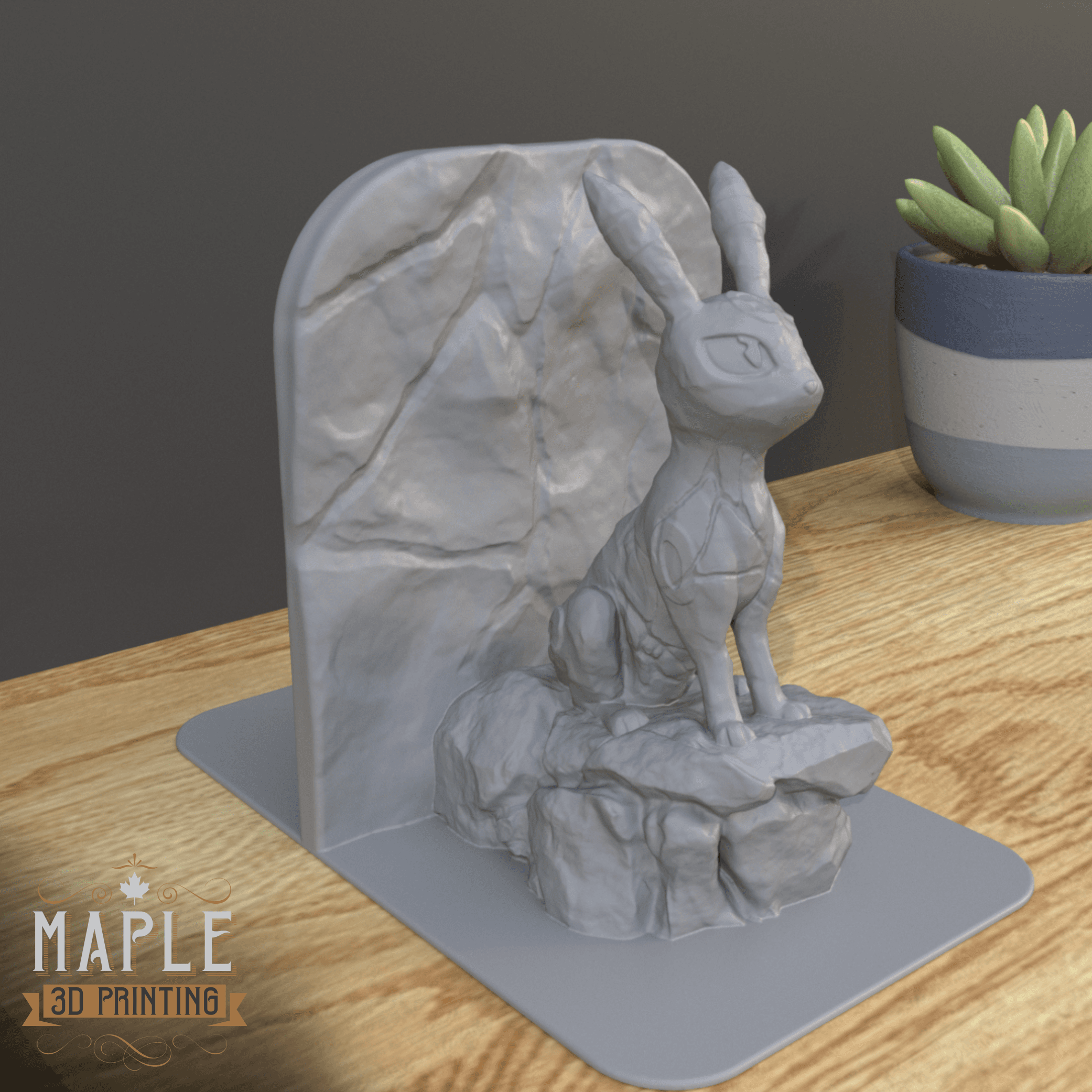 Espeon and Umbreon Bookends - Pokemon 3d model