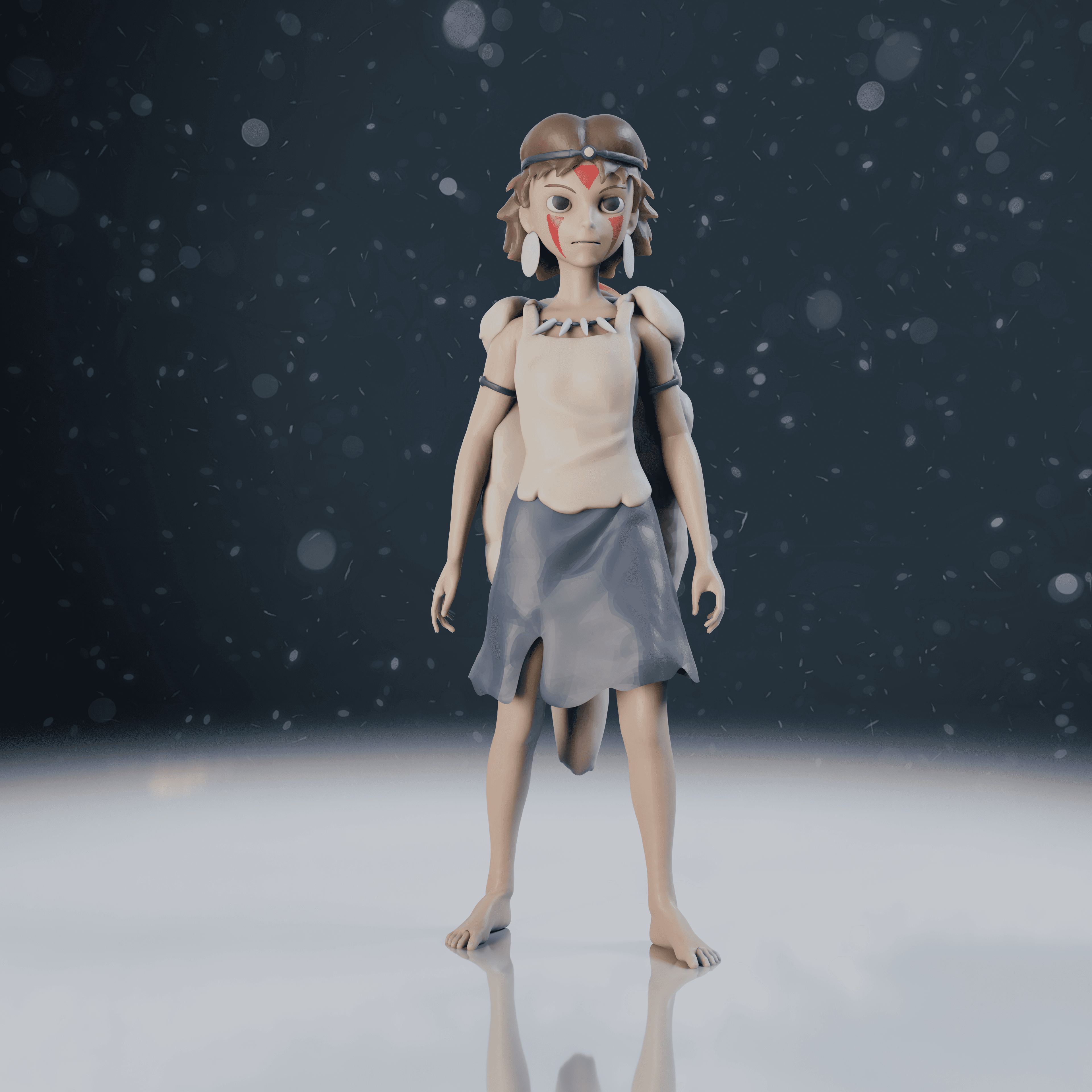 Princess Mononoke | Fan Art 3d model