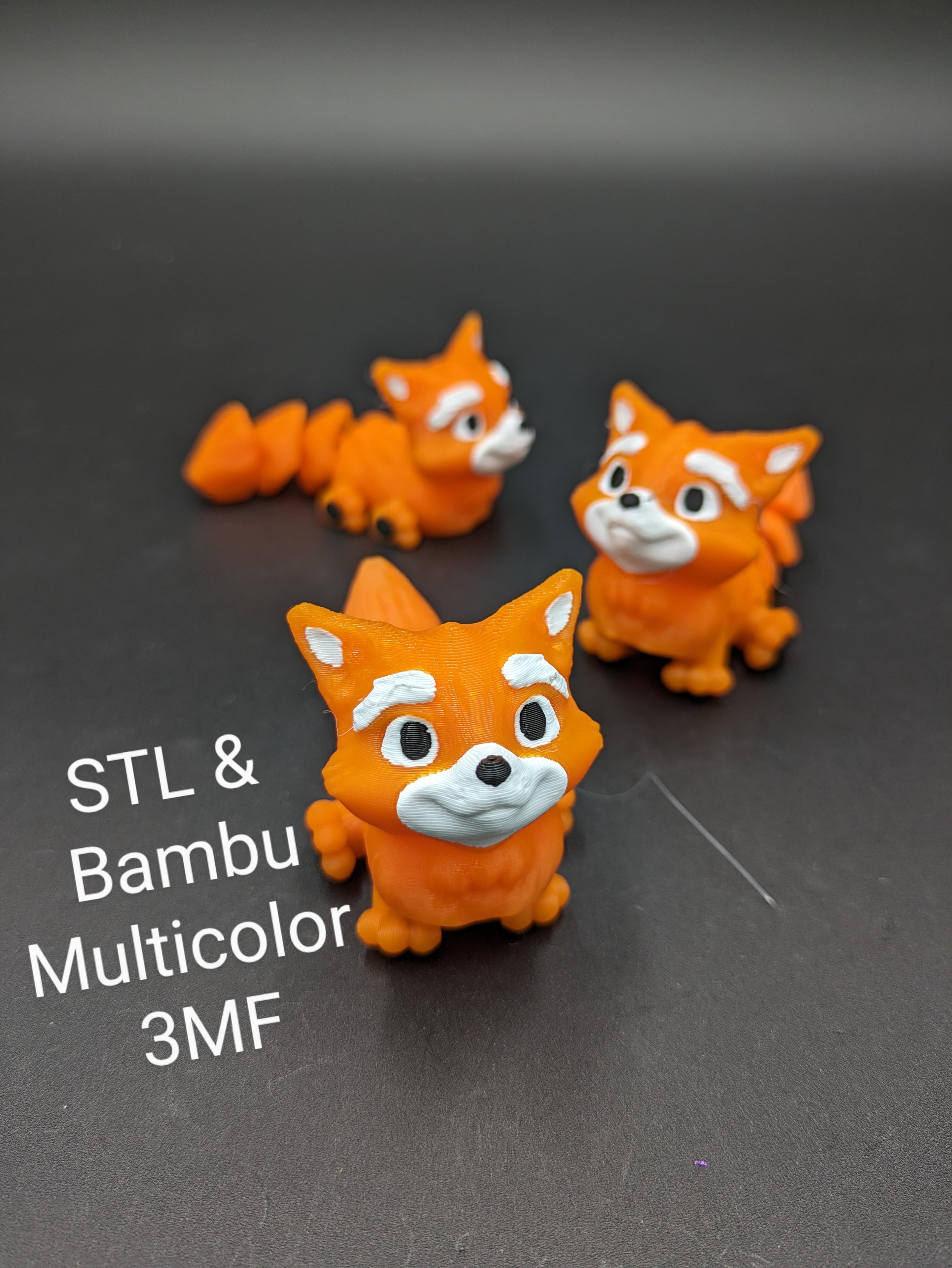 Articulated Fox - Snap-Flex Fidget Toy 3d model