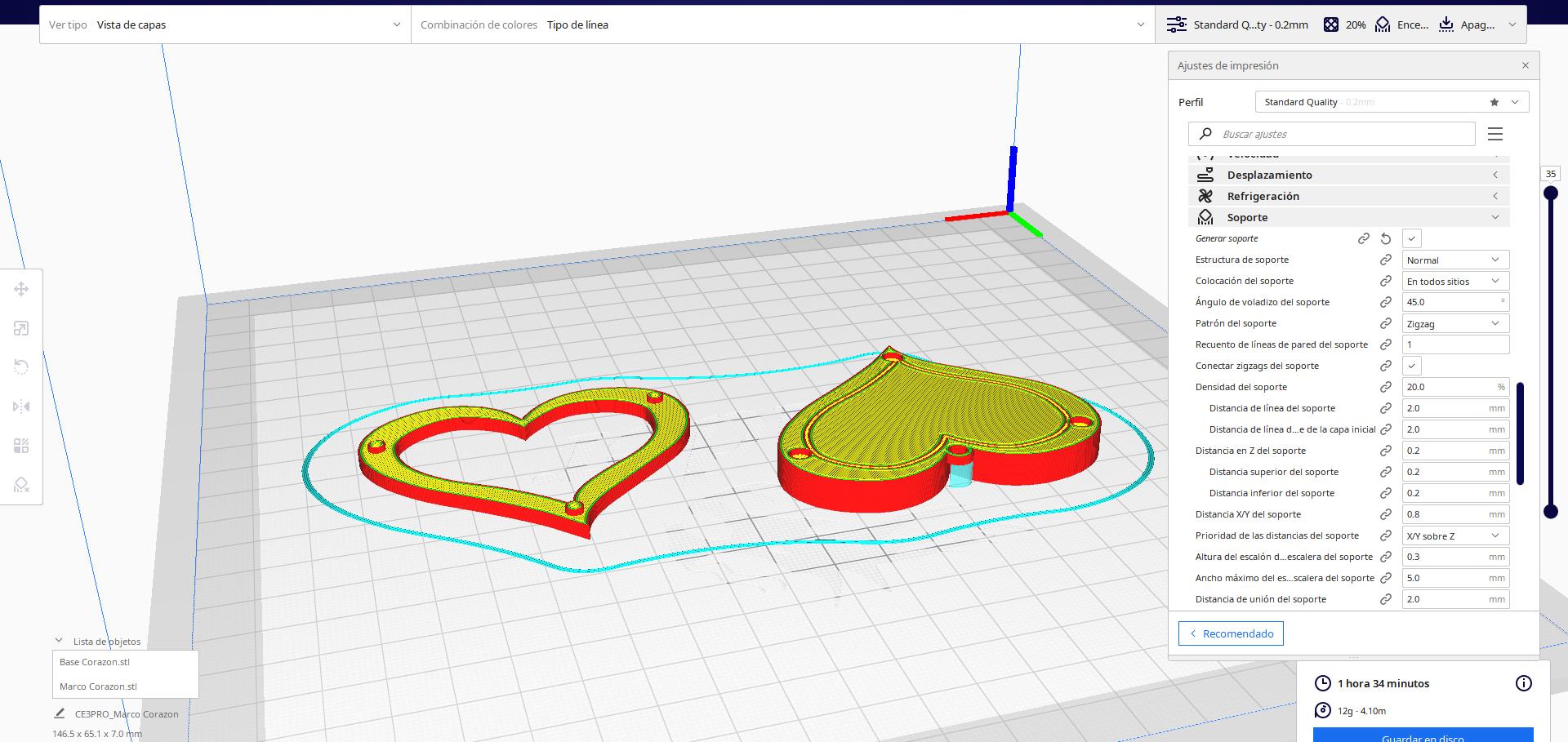 Colgante Love 3d model