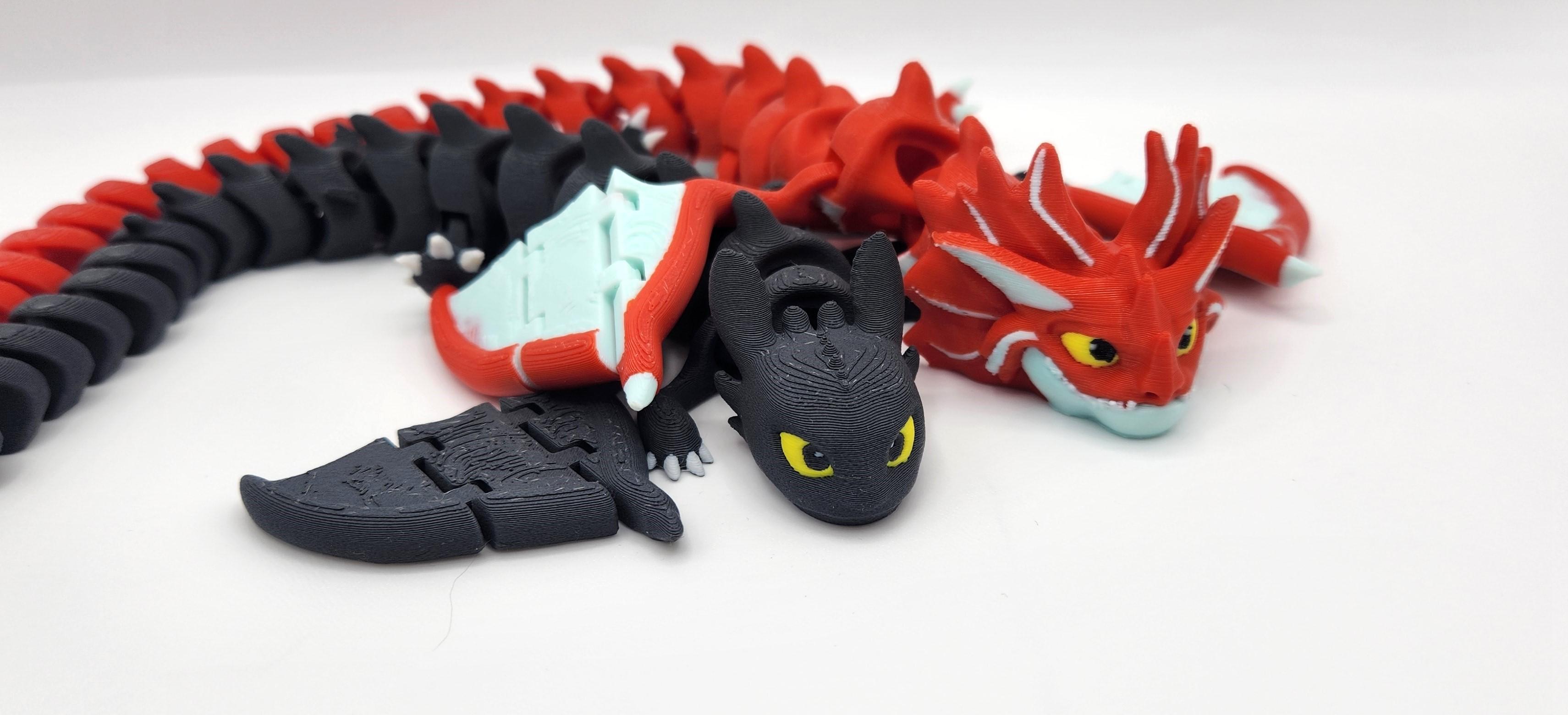 FLEXI TOOTHLESS & LIGHT FURY 3d model