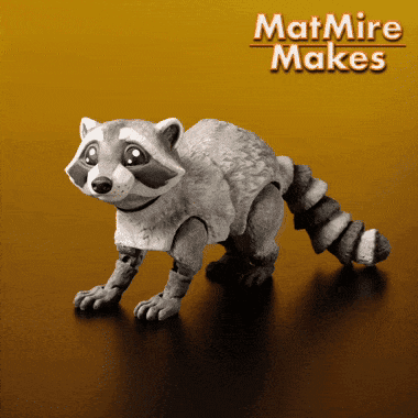 Raccoon - Articulated Figure 3d model