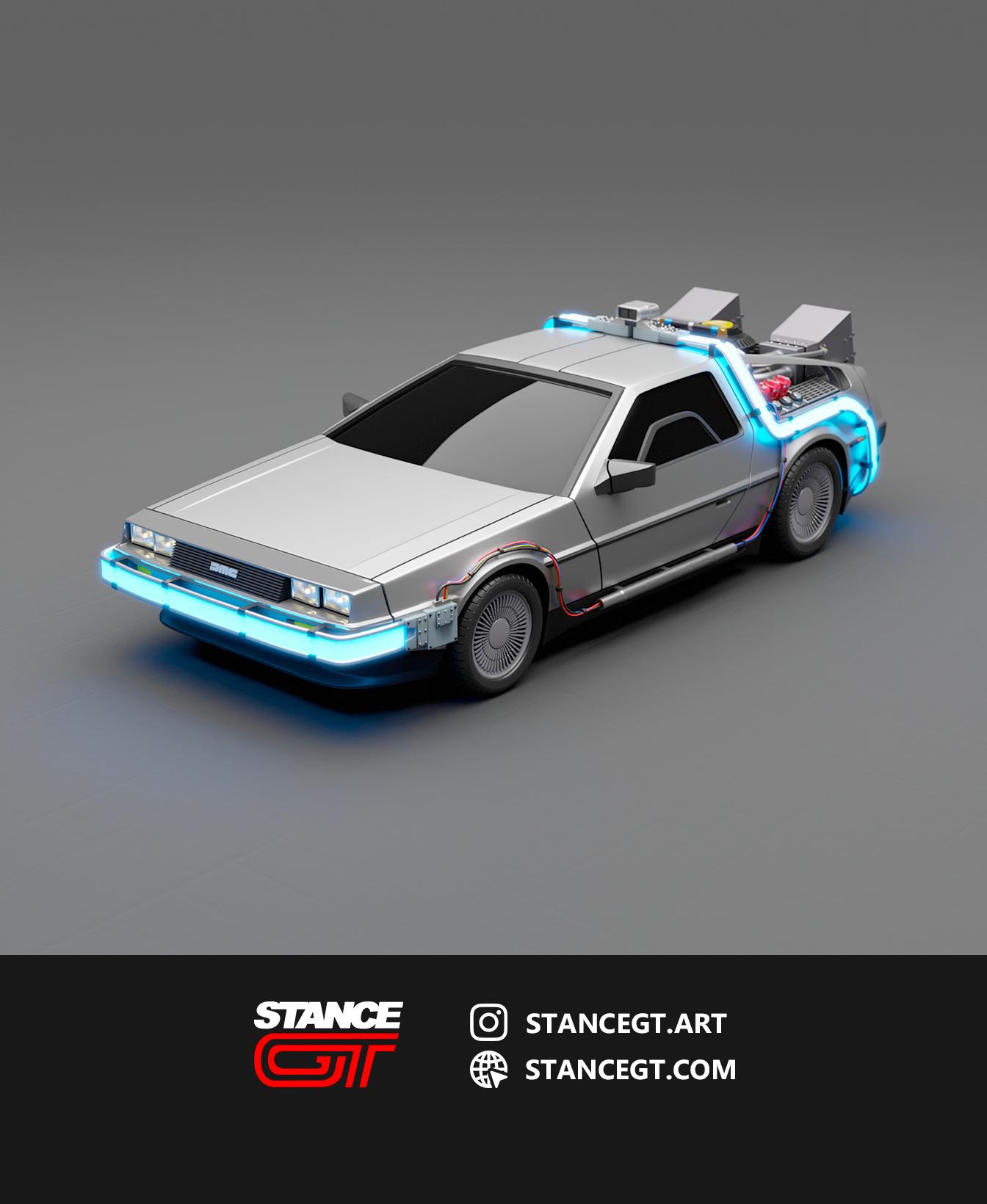 DMC Delorean Future | SCALED 1/43 | Model kit car 3d model