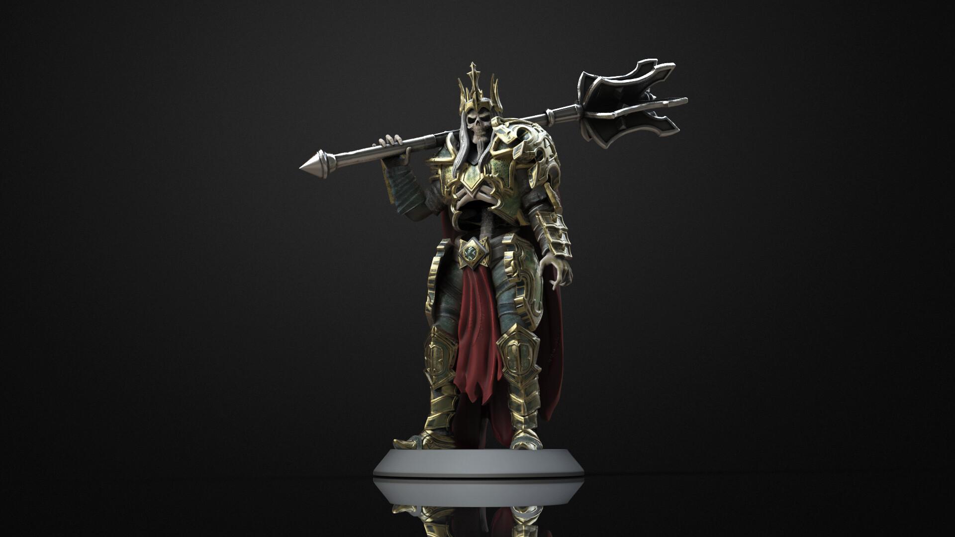 Leoric Figure - Diablo (Pre-Supported) 3d model