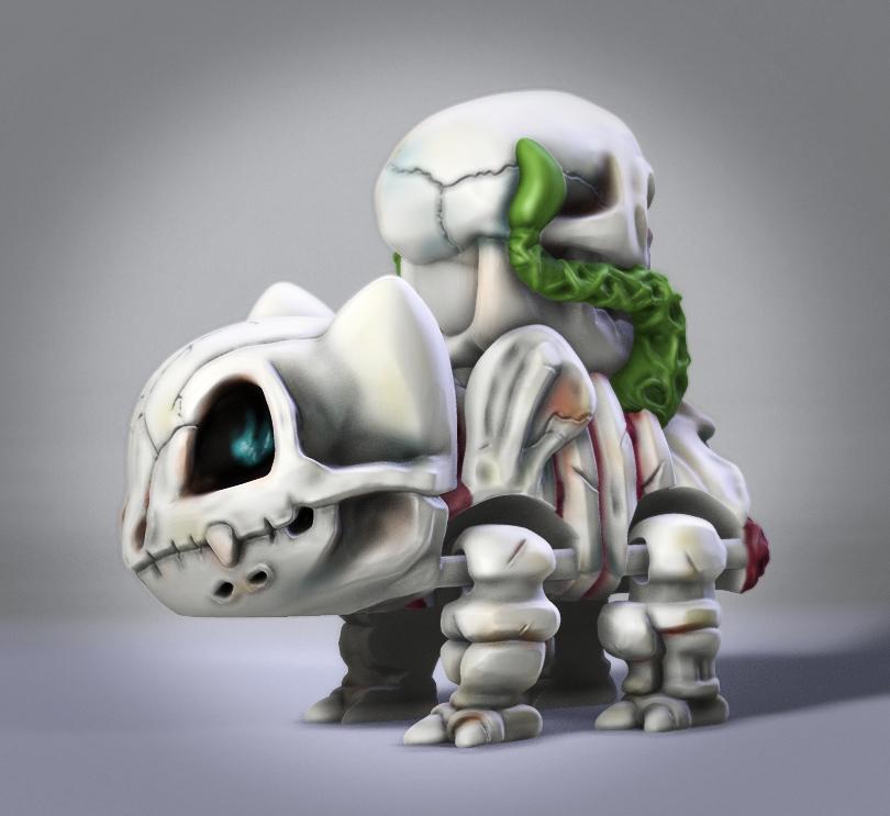 Skeleton Bulbasaur 3d model