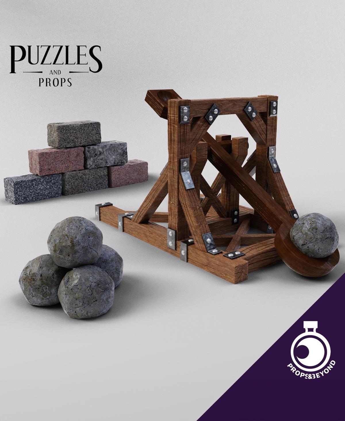 Tiny Catapult Minigame 3d model