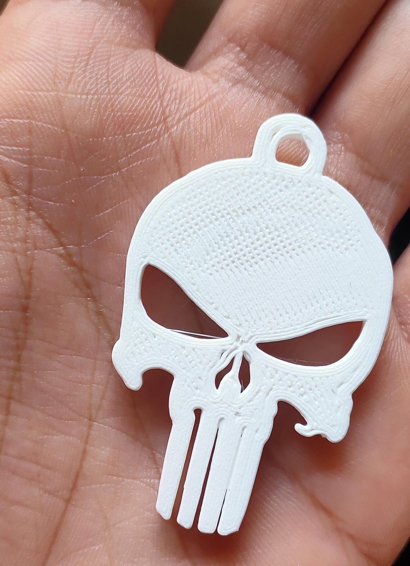 Punisher Keychain.stl 3d model