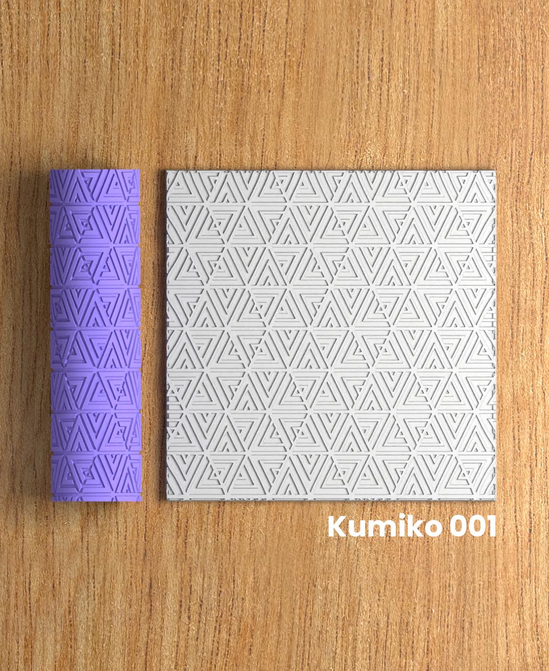 Collection Atomic-Tangerine | Kumiko 001 | Polymer Clay Seamless Texture Roller 3d model