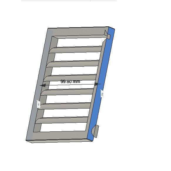 ribbed grill modular ( along the edges part).obj 3d model