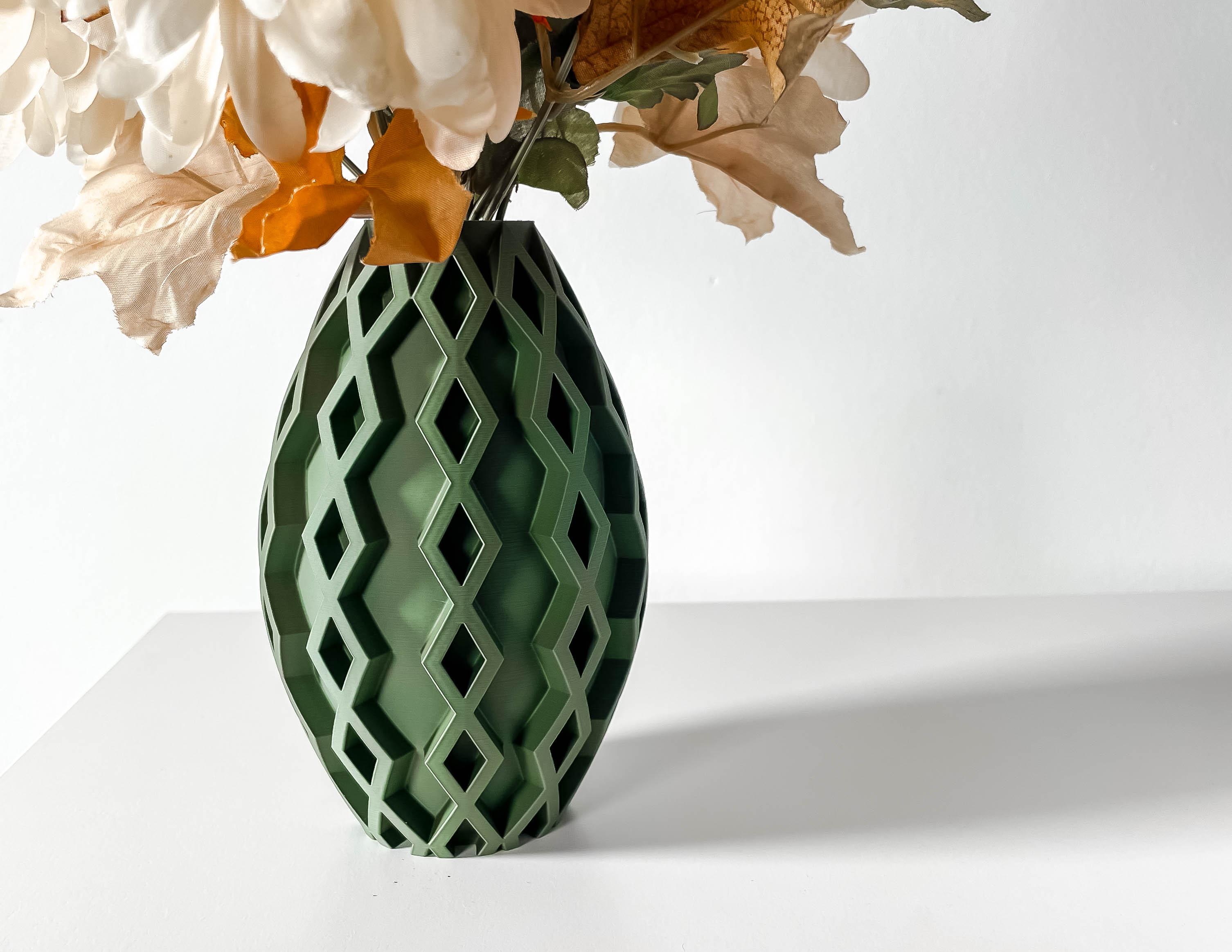 The Sumi Vase, Modern and Unique Home Decor for Dried and Preserved Flower Arrangement  | STL File 3d model