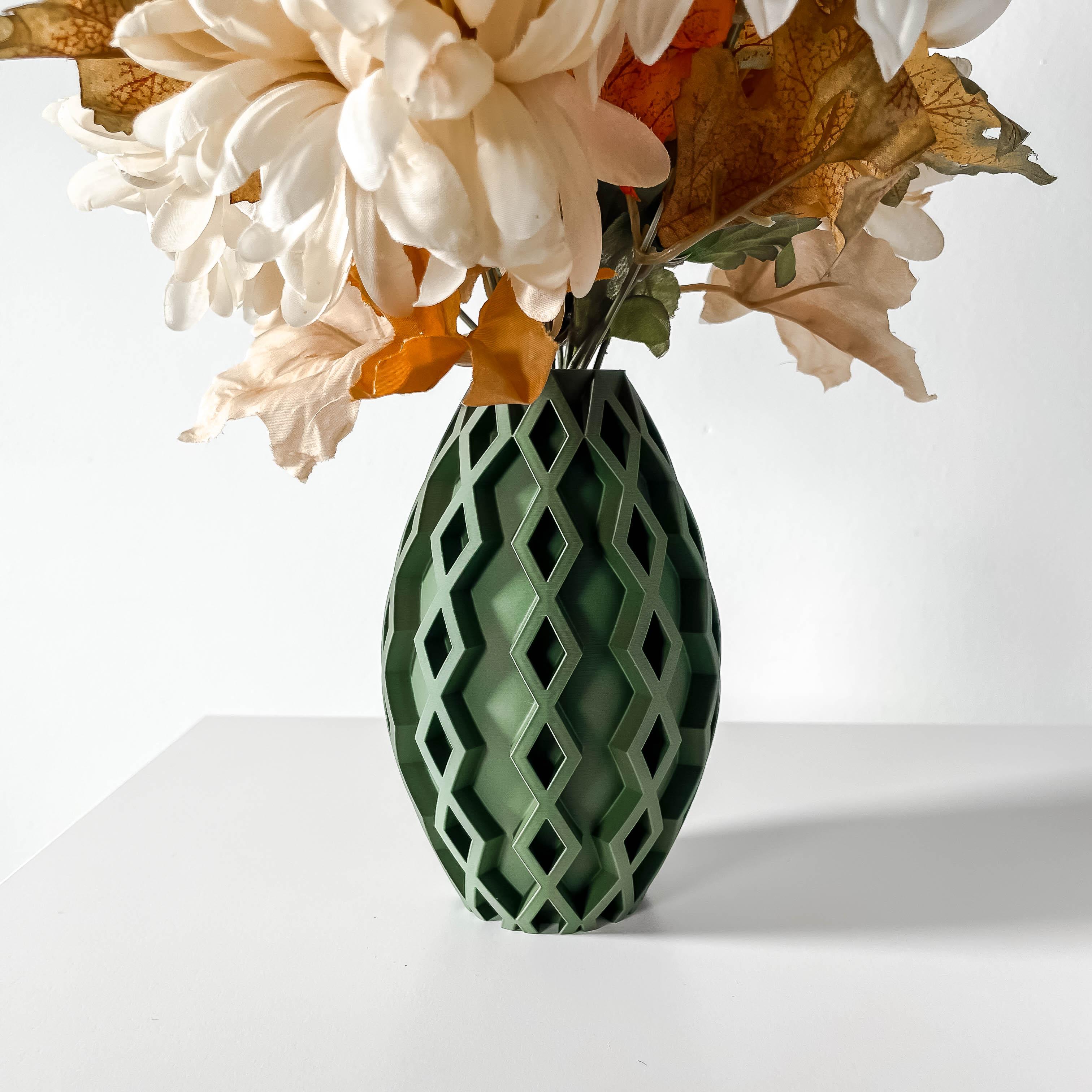 The Sumi Vase, Modern and Unique Home Decor for Dried and Preserved Flower Arrangement  | STL File 3d model