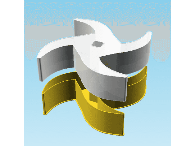 Shuriken 004E, nestable box (v2) 3d model