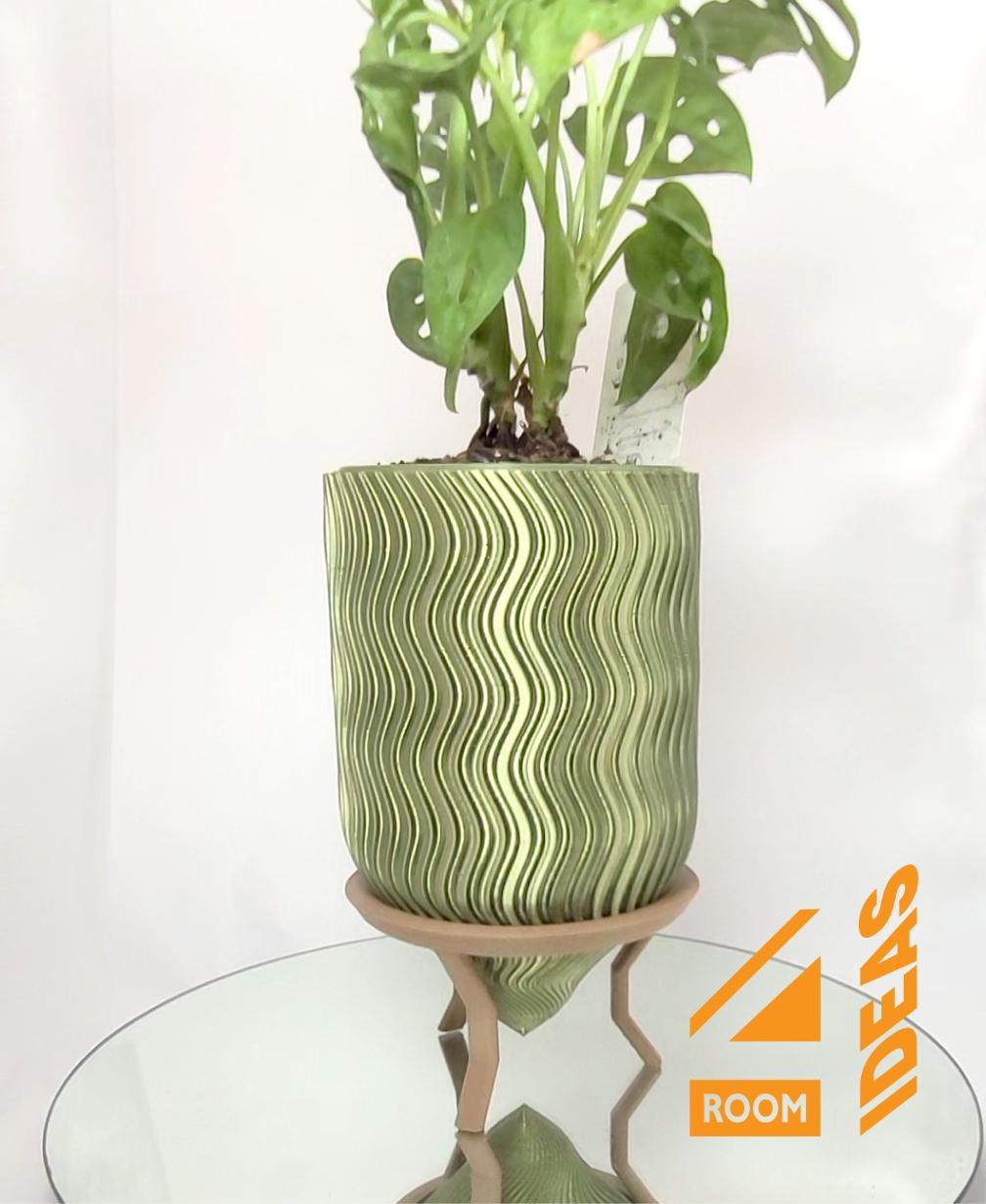 Bullet Planter Pot 2 - hanging planter + stands 3d model