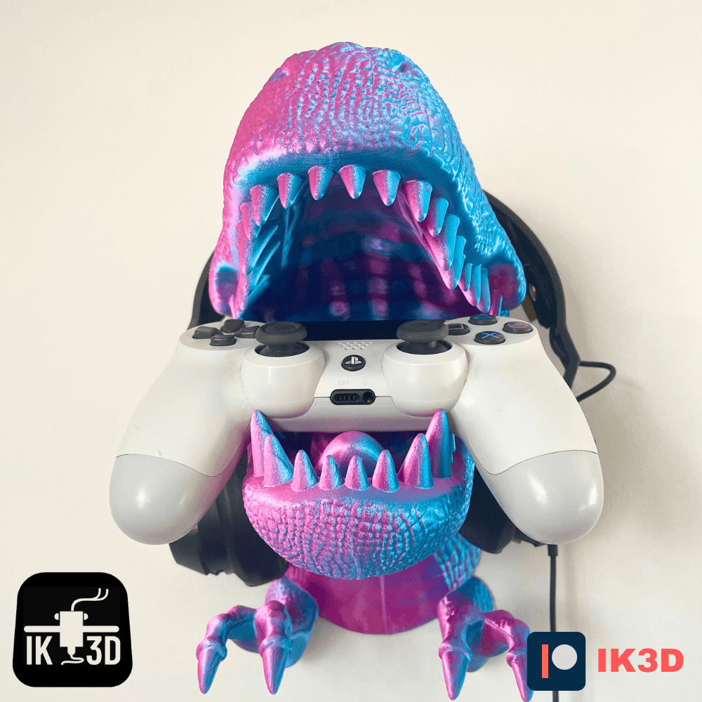 T-Rex Dinosaur Head Wall Mount by IK3D 3d model