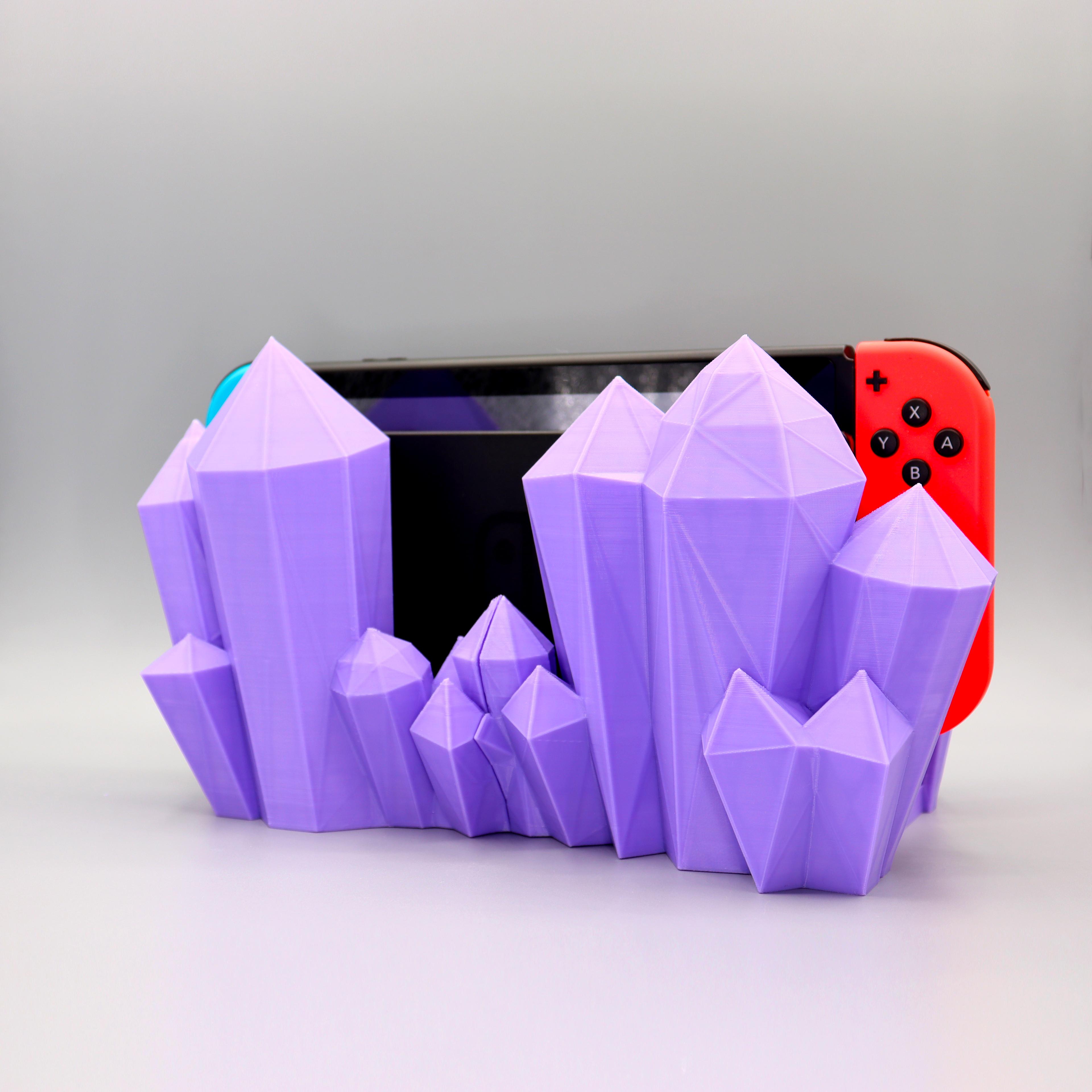 Crystal Nintendo switch dock 3d model