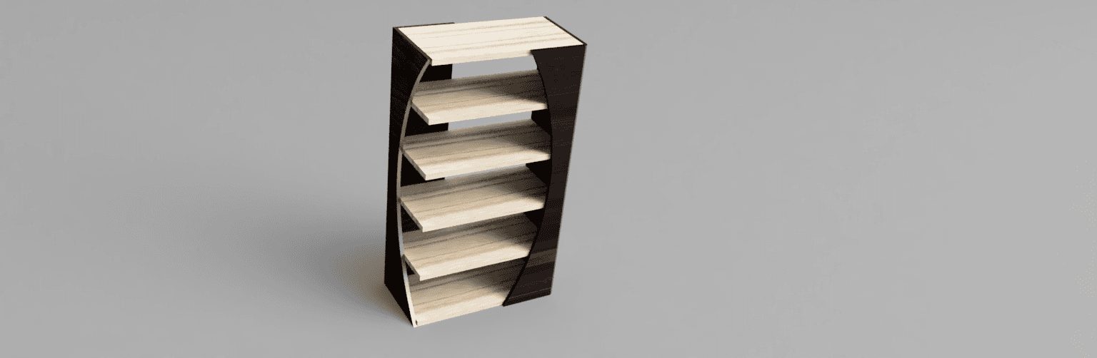 MODERN BOOKCASE v2.stl 3d model