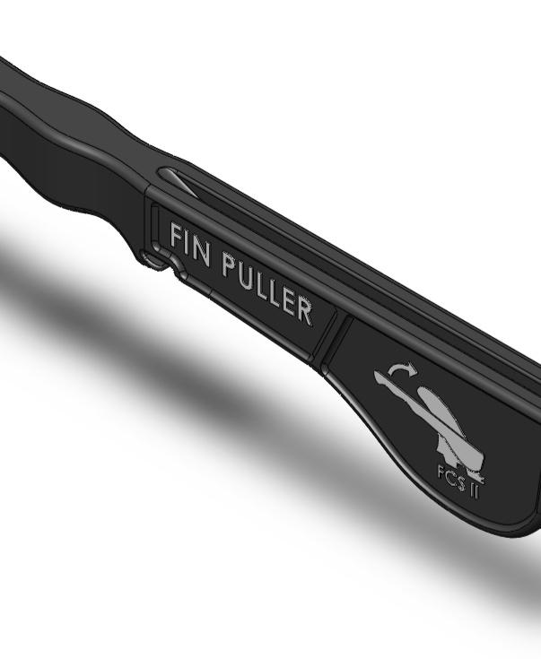 Surf Fin Puller with Bottle Opener 3d model