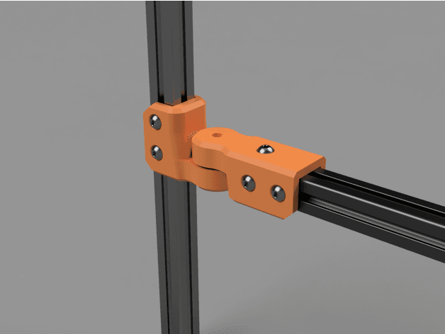 2020 Extrusion Pivot/Hinge - 90deg 3d model