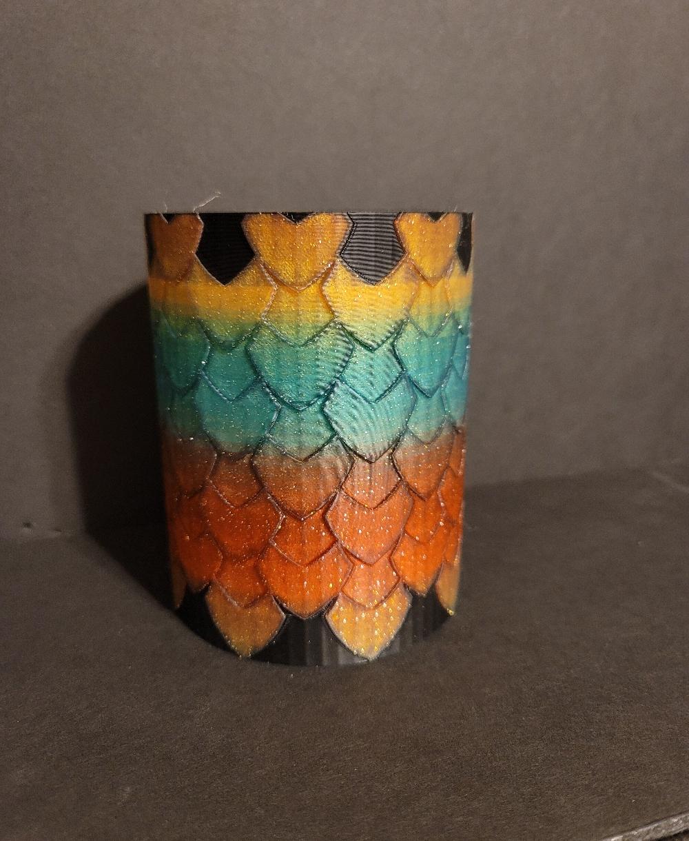 dragon scale vase 3d model