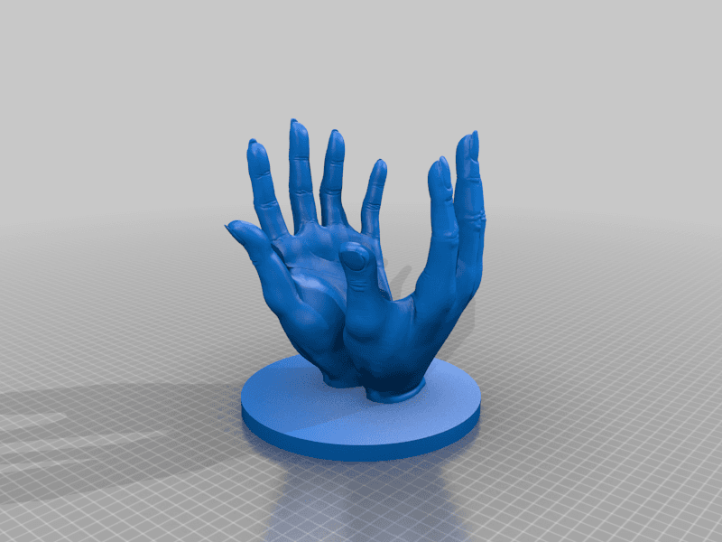 Healing Hands Sculpture 3d model