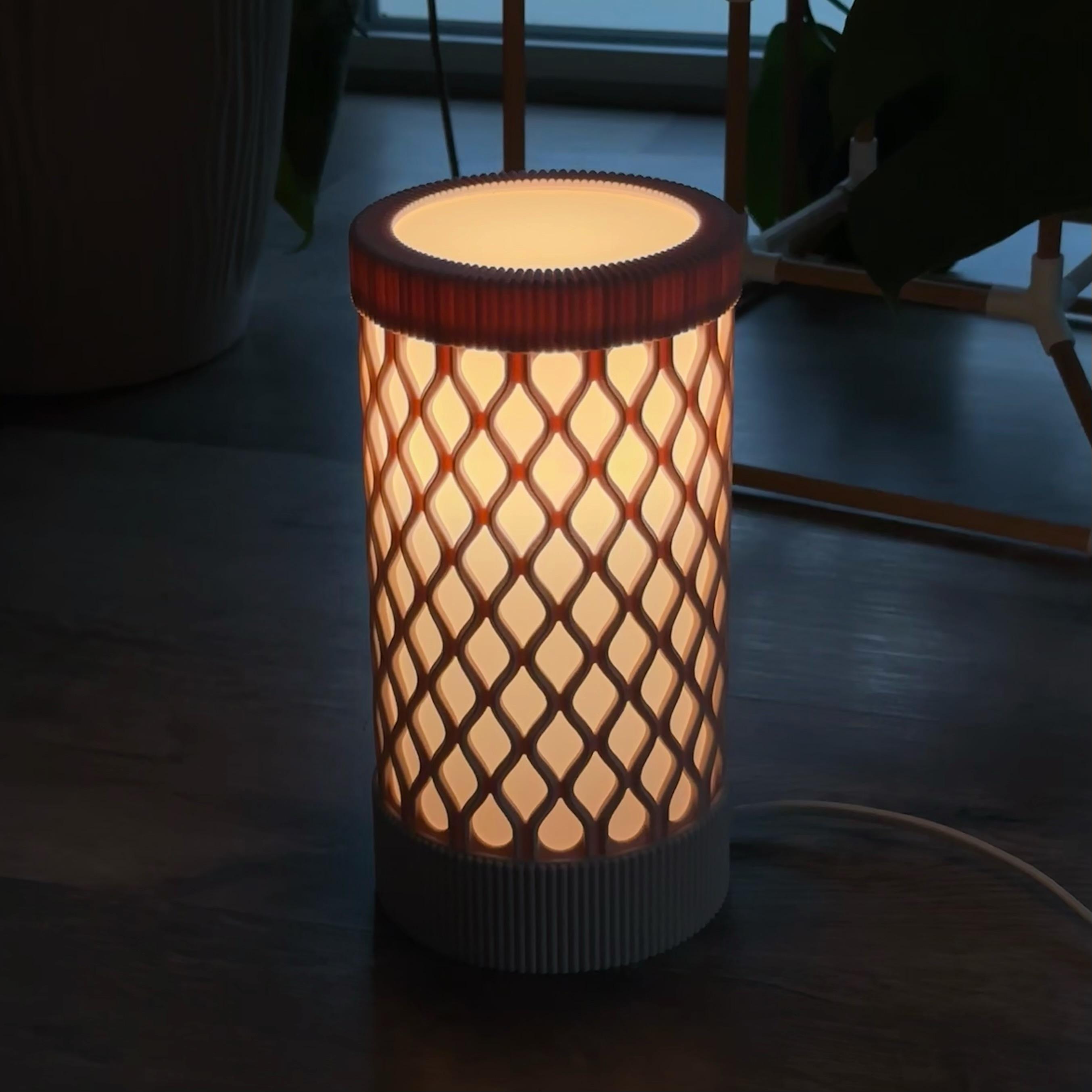 WAVE PATTERN LAMP 3d model