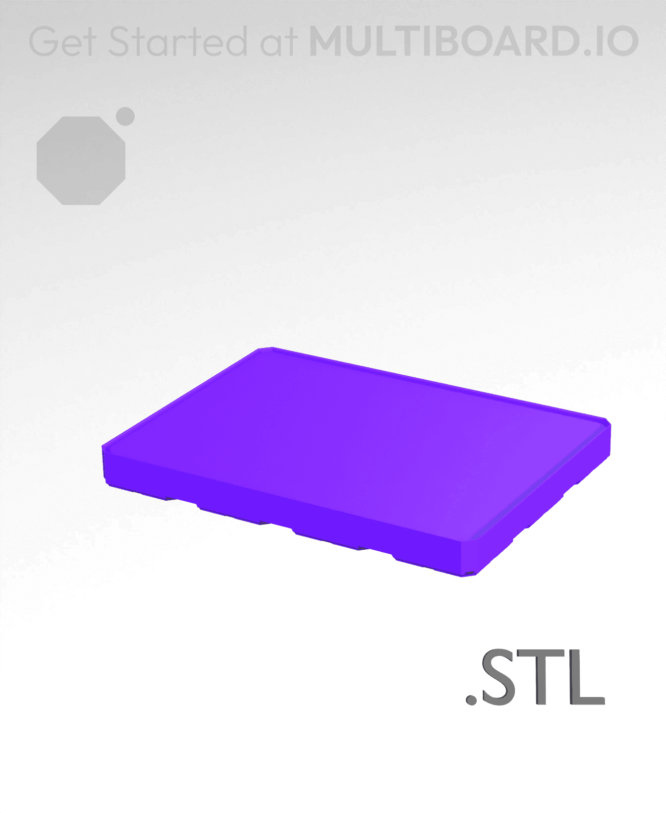 4x3x0·5 - Multibin Insert - STL Remixing File 3d model