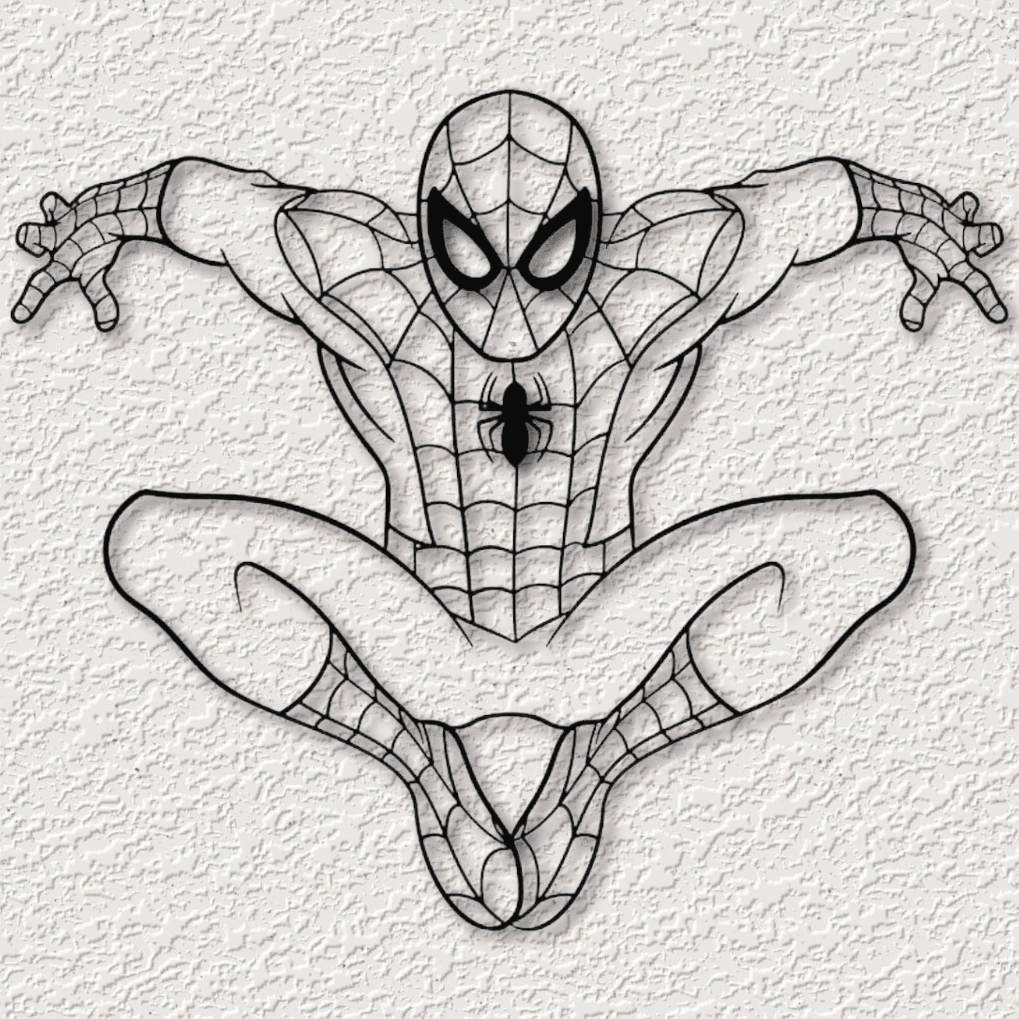 Spiderman Wall Art Spiderman Wall Decor Marvel Superhero 3d model