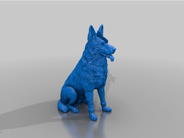 German Shepard Bic Buddy 3d model