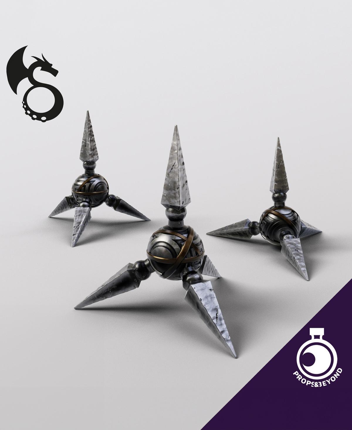 Caltrops 3d model