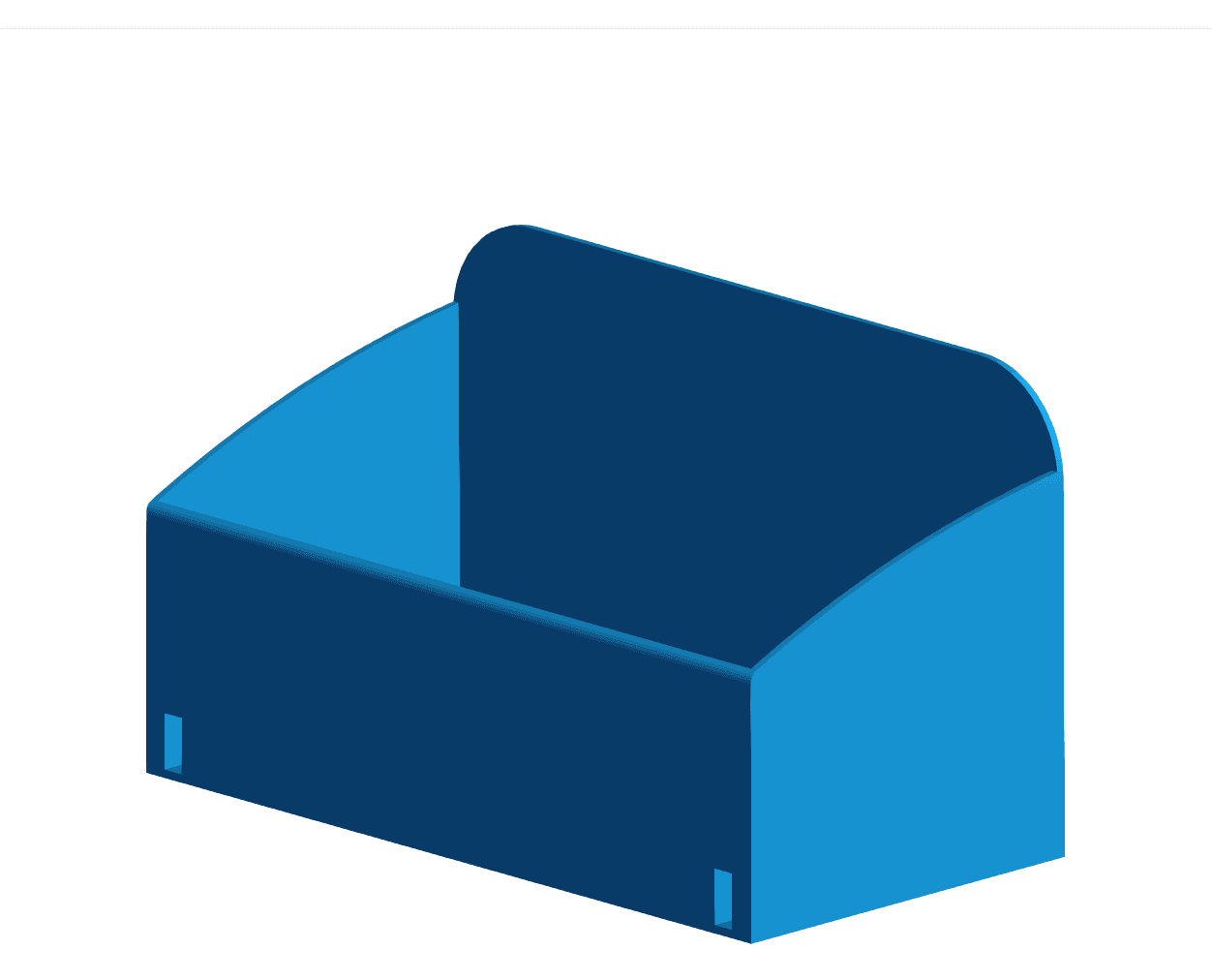 Medium pegboard bin 3d model