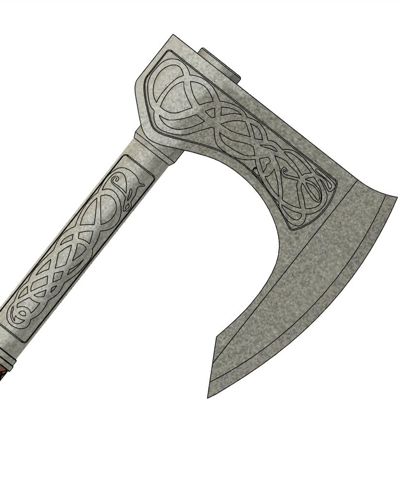 Assassins Creed Valhalla Axe 3d model