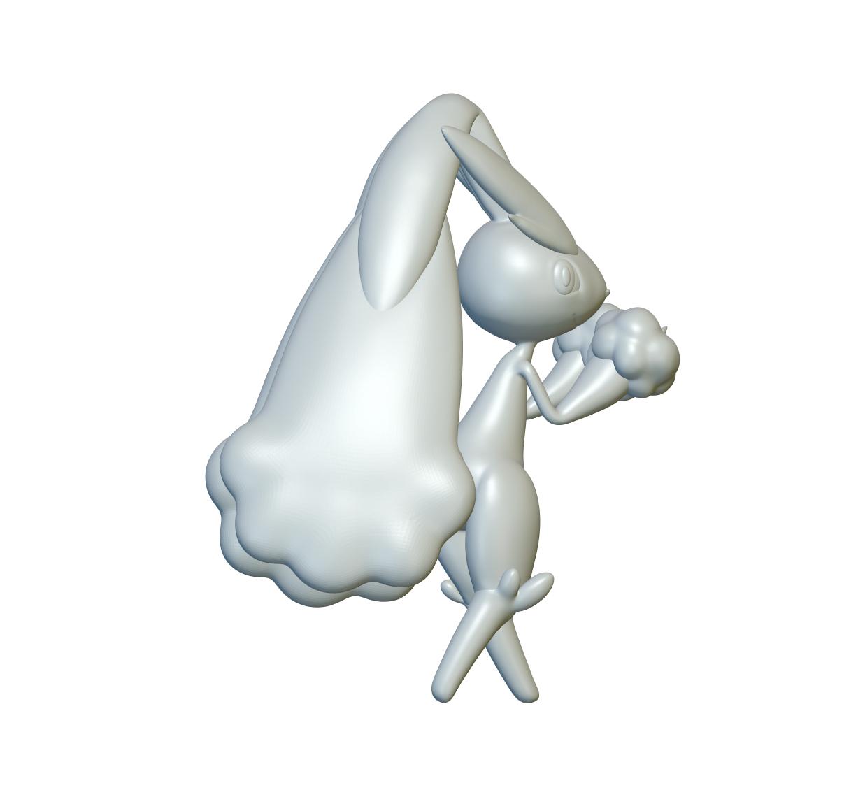 Pokemon Lopunny #428 - Optimized for 3D Printing 3d model