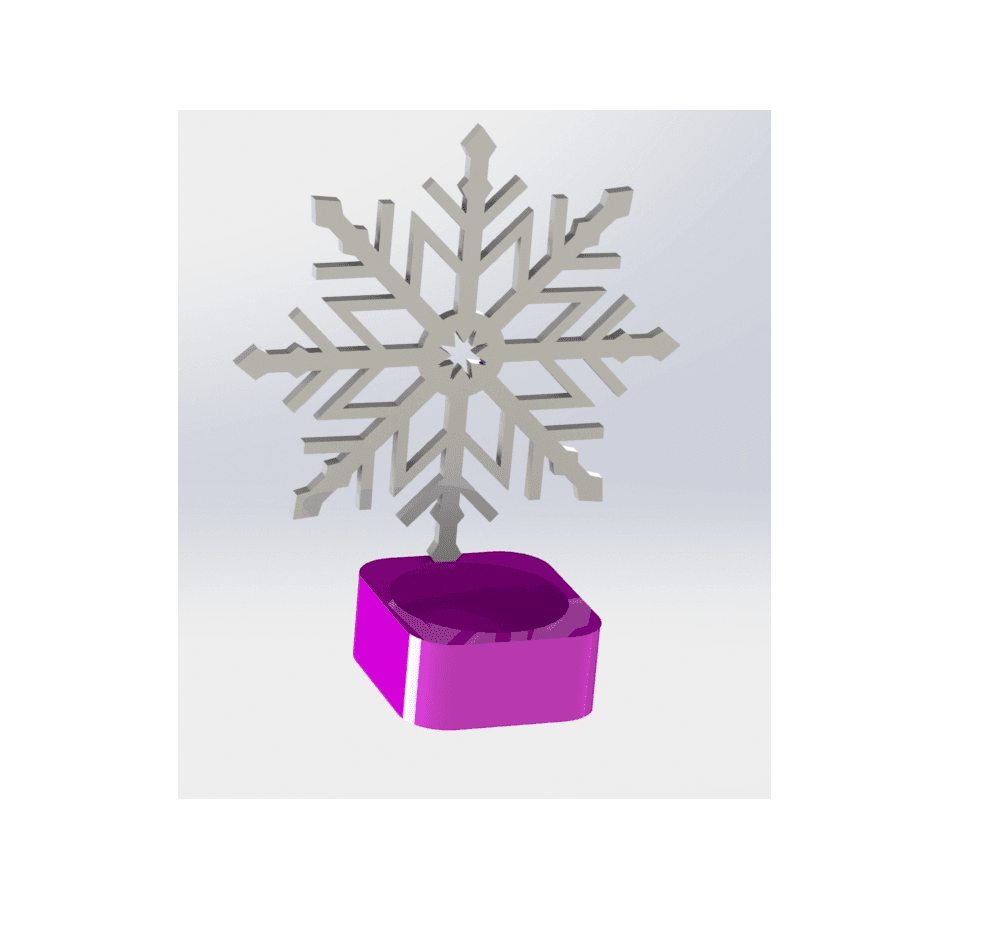 led tealight christmas decoration 3d model