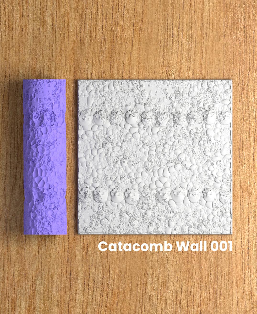 Collection Lemon | Catacomb Wall 001 | Polymer Clay Seamless Texture Roller 3d model