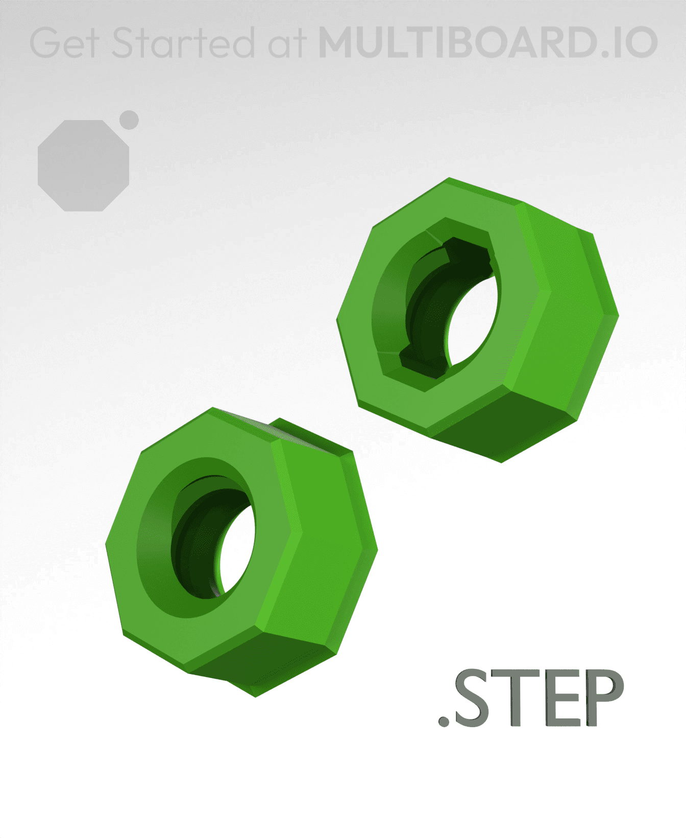 Bolt-Locked Insert - STEP Remixing Files 3d model