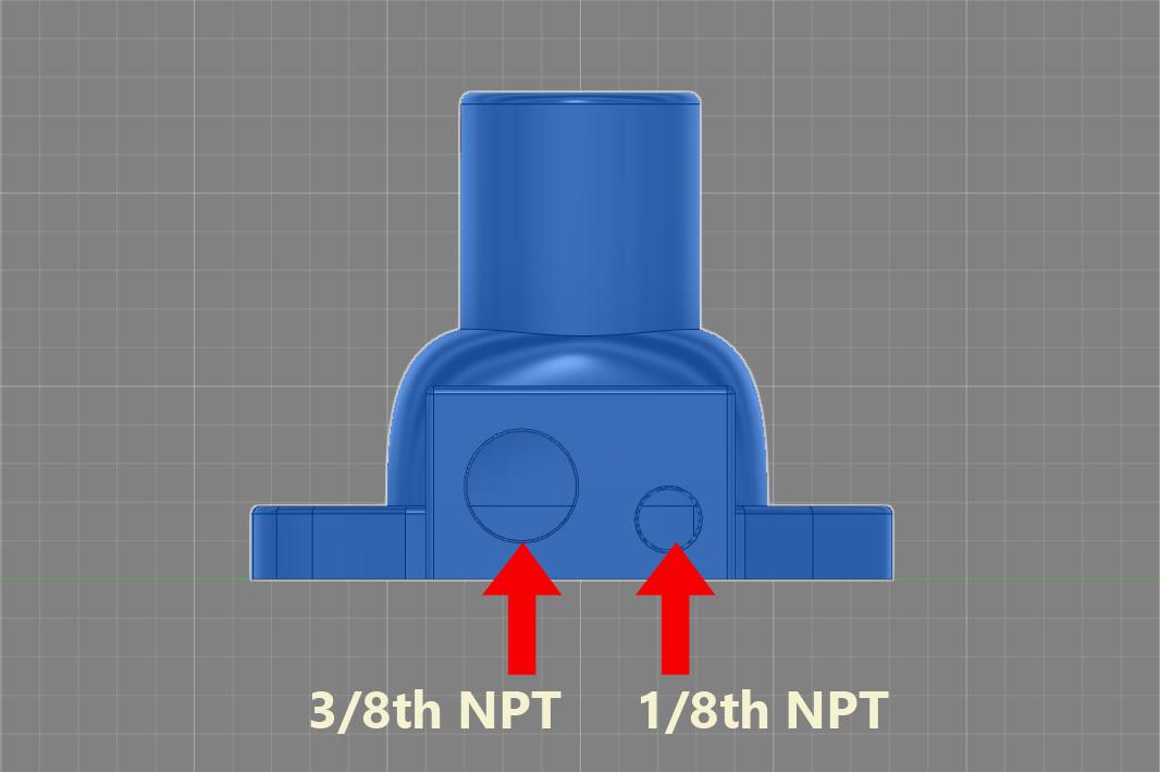 Miata Coolant Inlet Neck For No AC 3d model